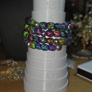 Colorful Beaded Bracelet Set